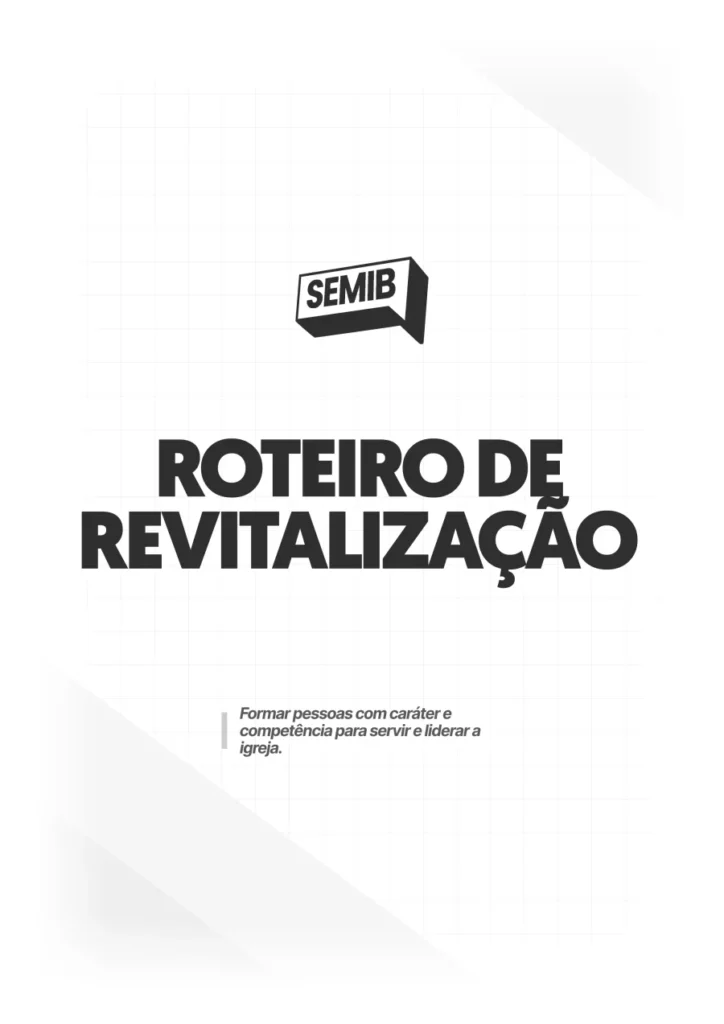 Capa do Roteiro de Revitalização
